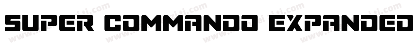 Super Commando Expanded Italic Expa字体转换
